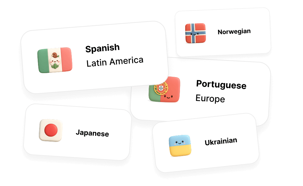 Supports 20+ languages